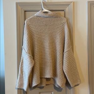 Aerie | Cream Turtleneck Knit Sweater